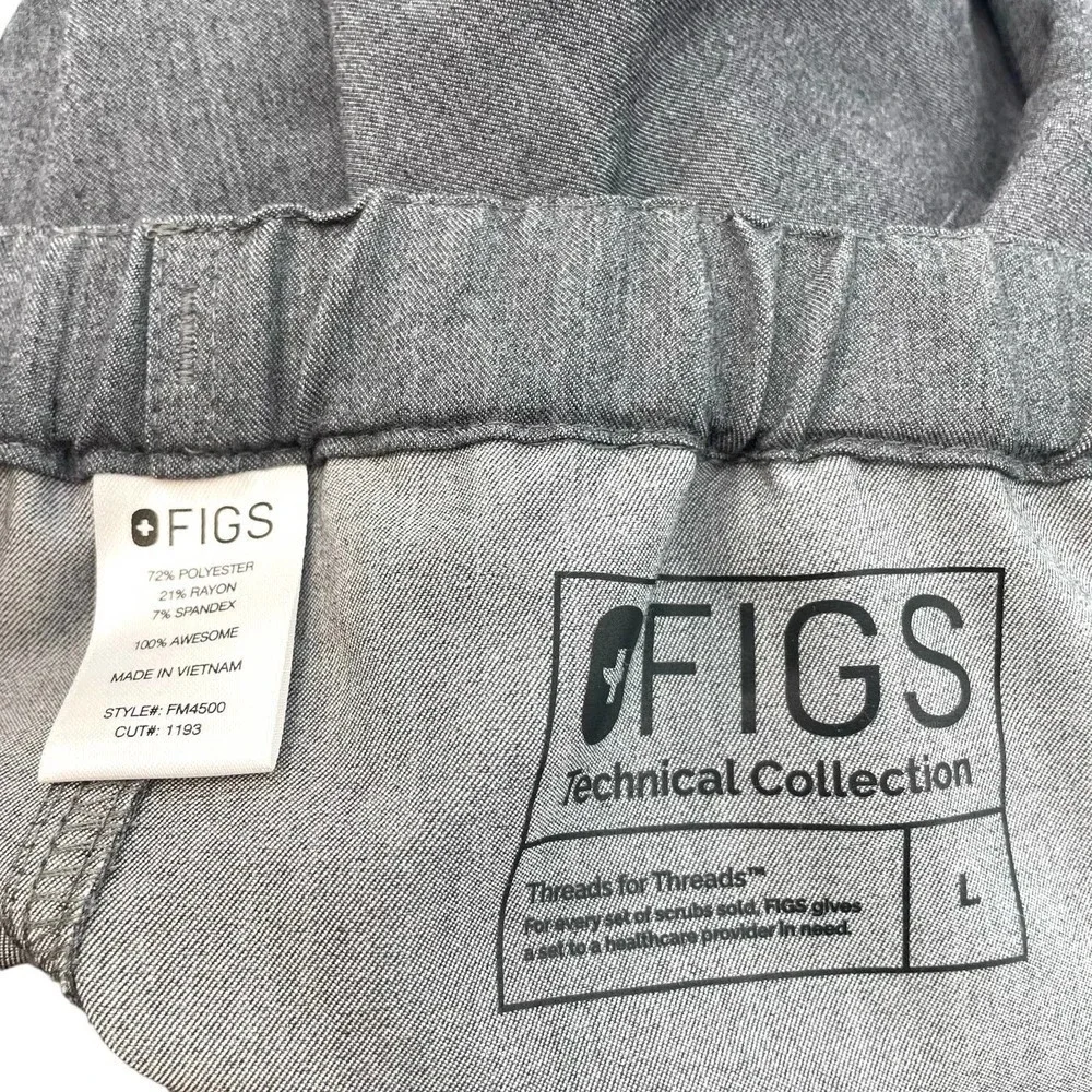 Figs Men's Pisco Basic Scrub‎ Pants Graphite Gray Green Size Large